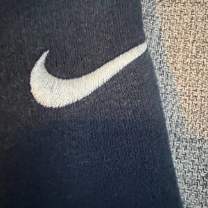 Nike Boys Black Pull-on sweatpants with White Swoosh Logo size Small VGUC